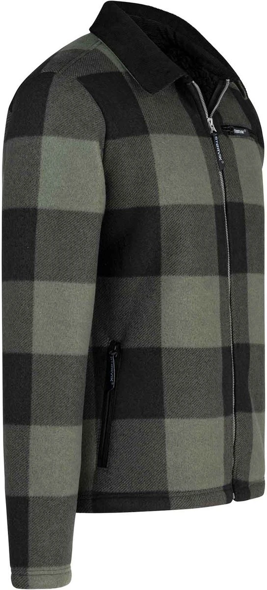 STØRVIK London Houthakkers Fleece Jas Lumberjack - Teddy Vest - Maat L - Groen 5 STØRVIK London Houthakkers Fleece Jas Lumberjack - Teddy Vest - Maat L - Groen - Afbeelding 5