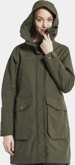 Didriksons THELMA WNS PARKA 8 Dames Outdoor Parka - Maat 40 -Fjallraven Winkel 546x1200