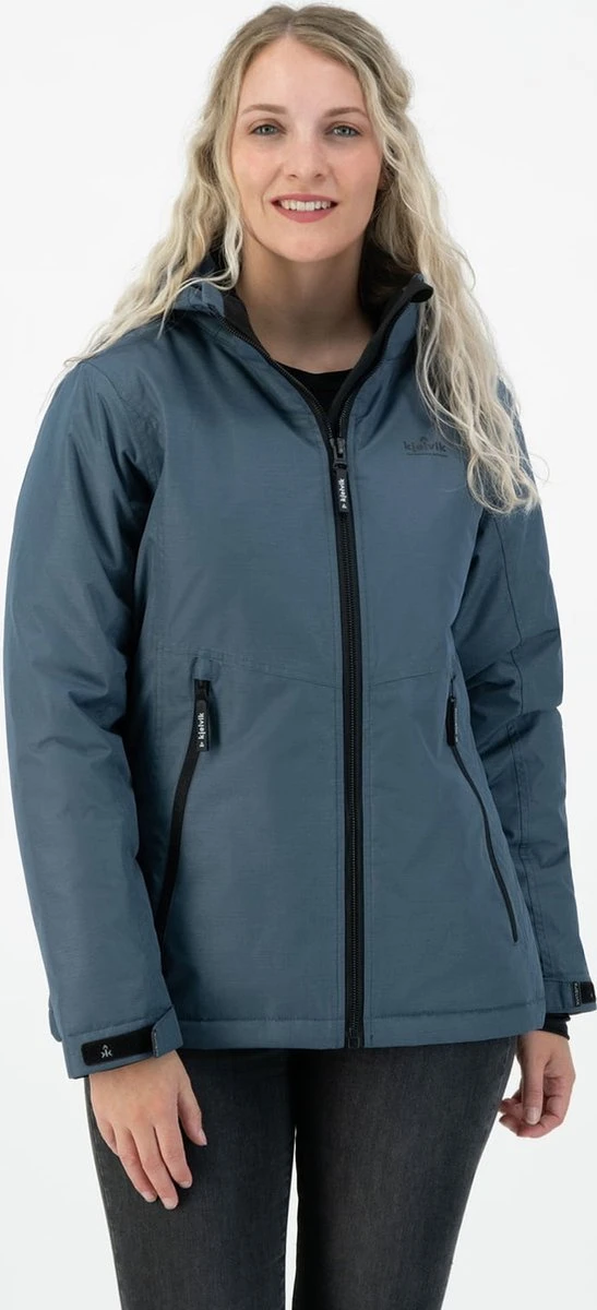 Kjelvik Dames Winterjas - Functionele Winterjas - Tyra - Blauw - Maat 42 2 Kjelvik Dames Winterjas - Functionele Winterjas - Tyra - Blauw - Maat 42 - Afbeelding 2