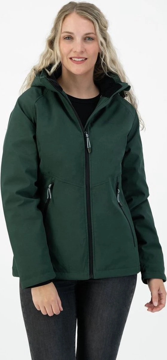 Kjelvik Dames Softshell Jas - Winter Softshell Jas Dames - Cato - Groen - Maat 40 3 Kjelvik Dames Softshell Jas - Winter Softshell Jas Dames - Cato - Groen - Maat 40 - Afbeelding 3