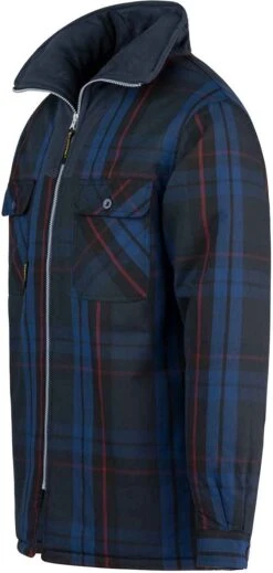 STØRVIK Vancouver Houthakkers Fleece Jas - Thermo Vest - Thermoblouse - Fleece Kraag - Winddicht Gevoerd - Maat XL - Donkerblauw -Fjallraven Winkel 571x1200 2