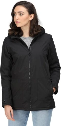 Regatta Bergonia Ii Outdoorjack Dames Zwart Maat M -Fjallraven Winkel 580x1200 1