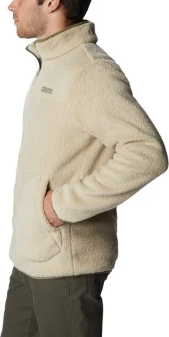 Columbia Rugged Ridge II Vest Heren Met Rits - Sherpa Fleece Vest Heren - Outdoorvest - Crème - Maat M -Fjallraven Winkel 602x1200