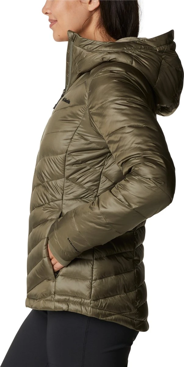 Columbia Joy Peak - Gewatteerde Puffer Jas Dames - Jassen Dames Winter - Outdoorjas Met Capuchon - Stone Green - Maat L 9 Columbia Joy Peak - Gewatteerde Puffer Jas Dames - Jassen Dames Winter - Outdoorjas Met Capuchon - Stone Green - Maat L - Afbeelding 9