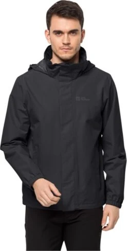 Jack Wolfskin Stormy Point 2L Jackt Men - Outdoorjas - Heren - Zwart - Maat L