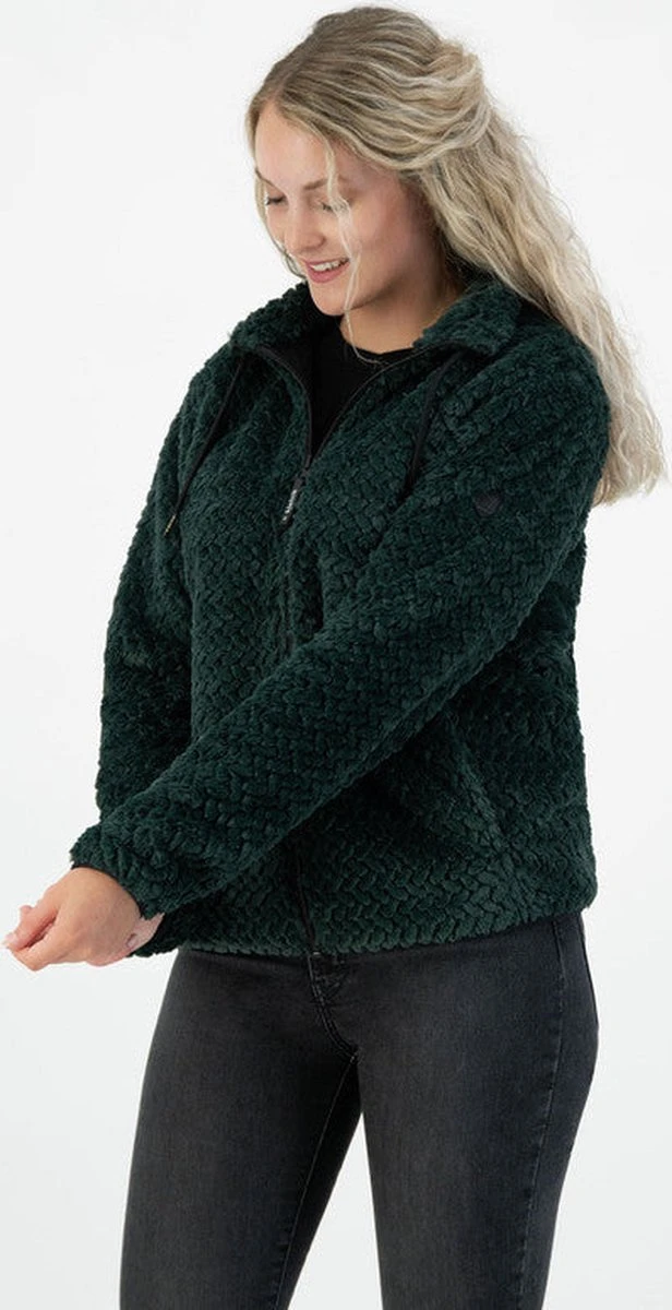 Kjelvik Dames Vest - Wintervest Dames - Zacht Fleece -Ann - Groen - Maat 44 4 Kjelvik Dames Vest - Wintervest Dames - Zacht Fleece -Ann - Groen - Maat 44 - Afbeelding 4