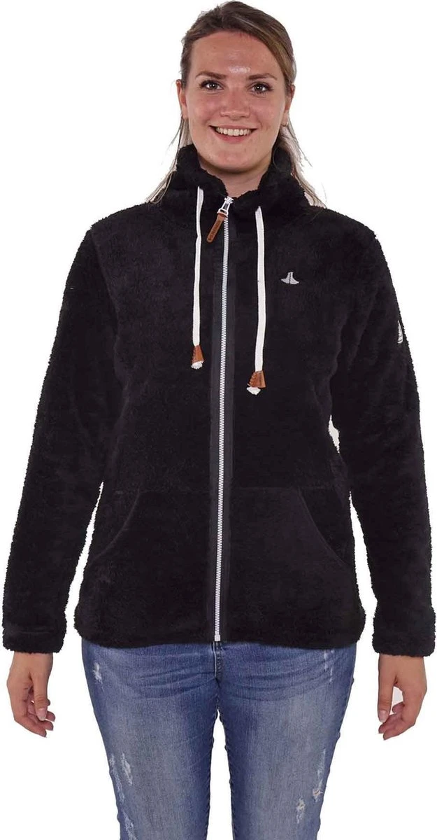 BJØRNSON Elin Coral Fleece Vest 4 Seizoenen Dames - Rits - Maat 50 - Zwart 1 BJØRNSON Elin Coral Fleece Vest 4 Seizoenen Dames - Rits - Maat 50 - Zwart