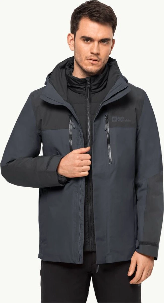 Jack Wolfskin JASPER 3IN1 JKT Outdoorjas Heren 1 Jack Wolfskin JASPER 3IN1 JKT Outdoorjas Heren