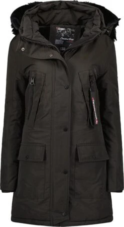 Canadian Peak - Dames Jas Winter Corteak Black - Model 2023 -Maat S