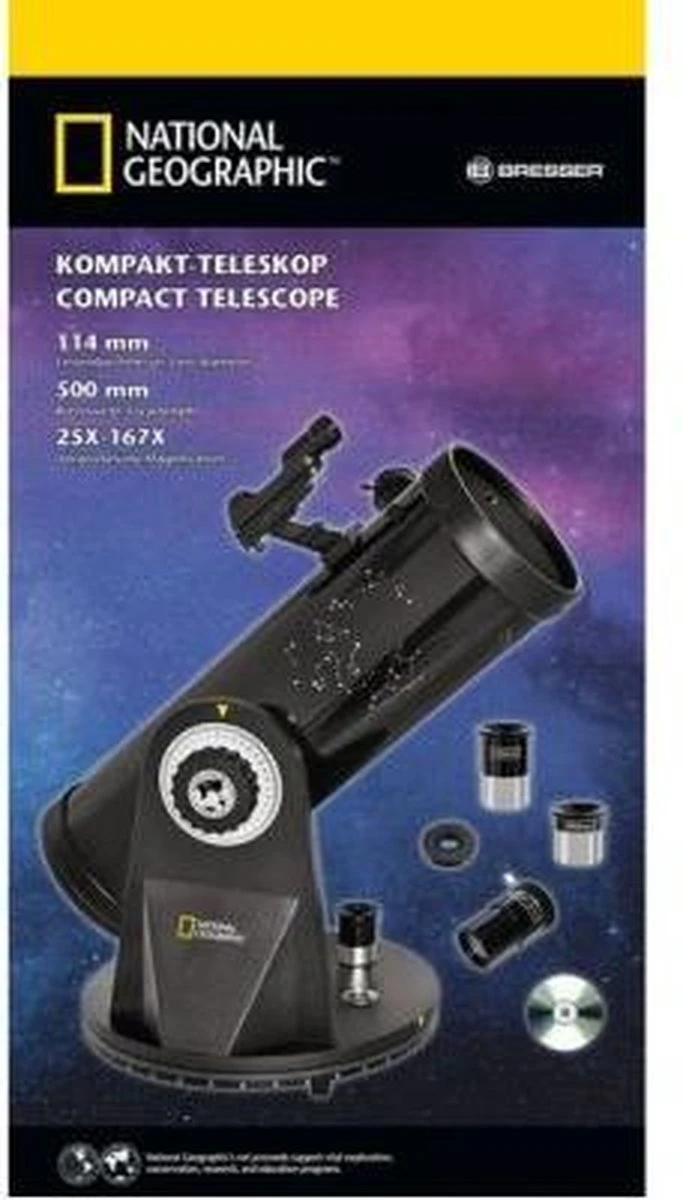 National Geographic Telescoop - 114/500 - Voor Maan & Planeten 5 National Geographic Telescoop - 114/500 - Voor Maan & Planeten - Afbeelding 5