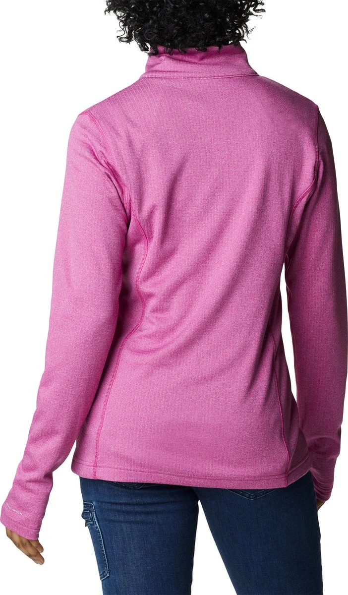 Columbia Park View Grid - Fleece Vest Dames Winter - Zweetafvoerende Stof - Wild Fuchsia Heather - Maat XL 2 Columbia Park View Grid - Fleece Vest Dames Winter - Zweetafvoerende Stof - Wild Fuchsia Heather - Maat XL - Afbeelding 2
