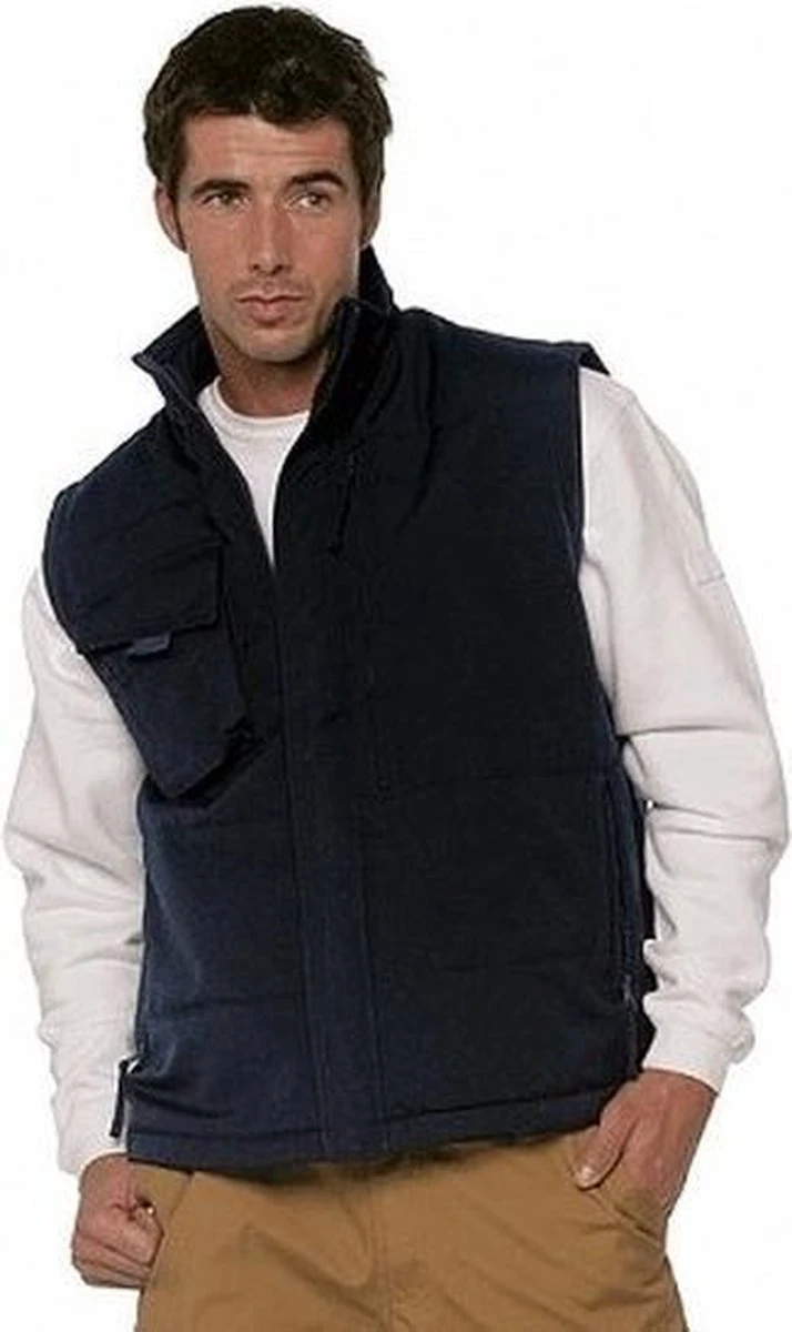 RUSSELL Outdoor/werk Casual Bodywarmer Zwart Voor Heren - Outdoorkleding/werkkleding - Mouwloze Vesten M (38/50) 1 RUSSELL Outdoor/werk Casual Bodywarmer Zwart Voor Heren - Outdoorkleding/werkkleding - Mouwloze Vesten M (38/50)