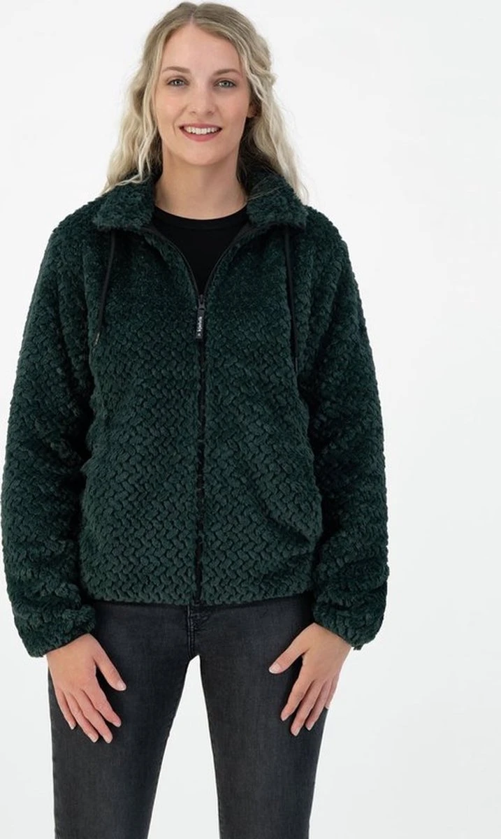 Kjelvik Dames Vest - Wintervest Dames - Zacht Fleece -Ann - Groen - Maat 44 2 Kjelvik Dames Vest - Wintervest Dames - Zacht Fleece -Ann - Groen - Maat 44 - Afbeelding 2