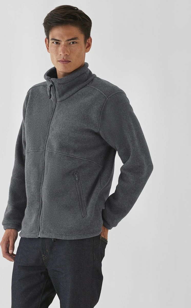 Fleecevest 'Icewalker+ Full Zip' Merk B&C Maat XXL Zwart 2 Fleecevest 'Icewalker+ Full Zip' Merk B&C Maat XXL Zwart - Afbeelding 2