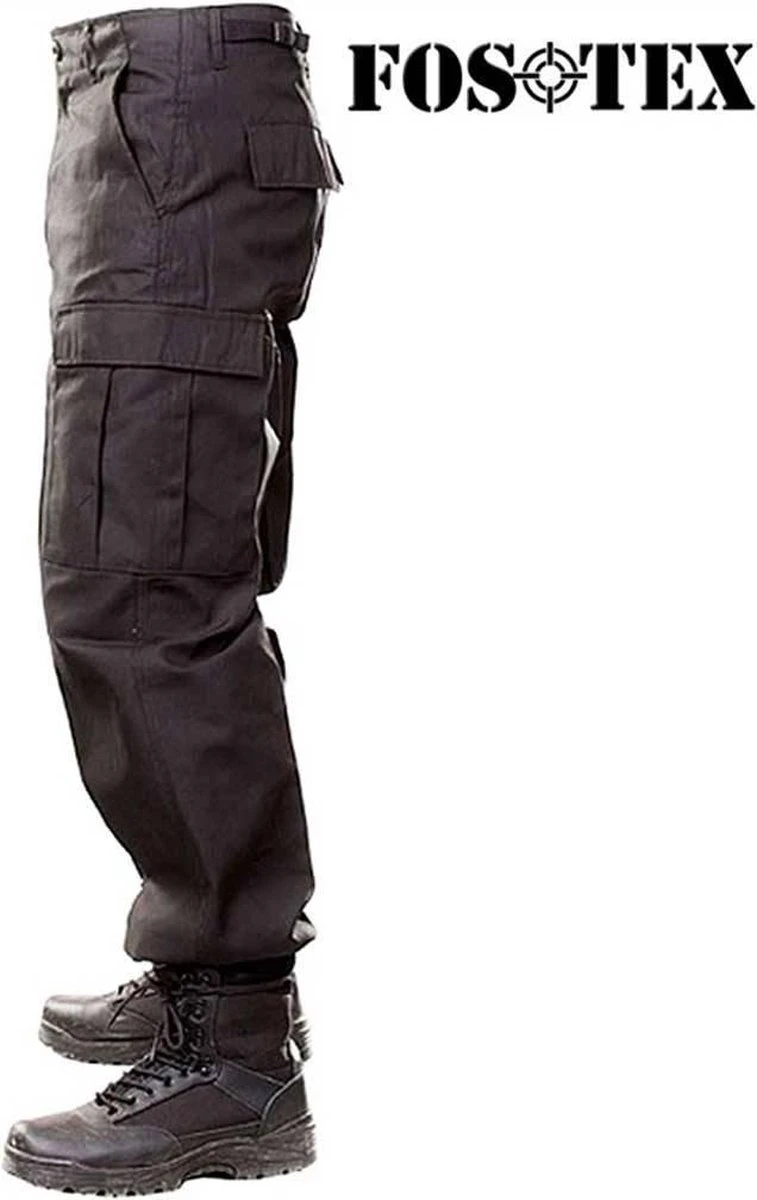 BDU Camouflage Broek - Zwart - Maat S 3 BDU Camouflage Broek - Zwart - Maat S - Afbeelding 3