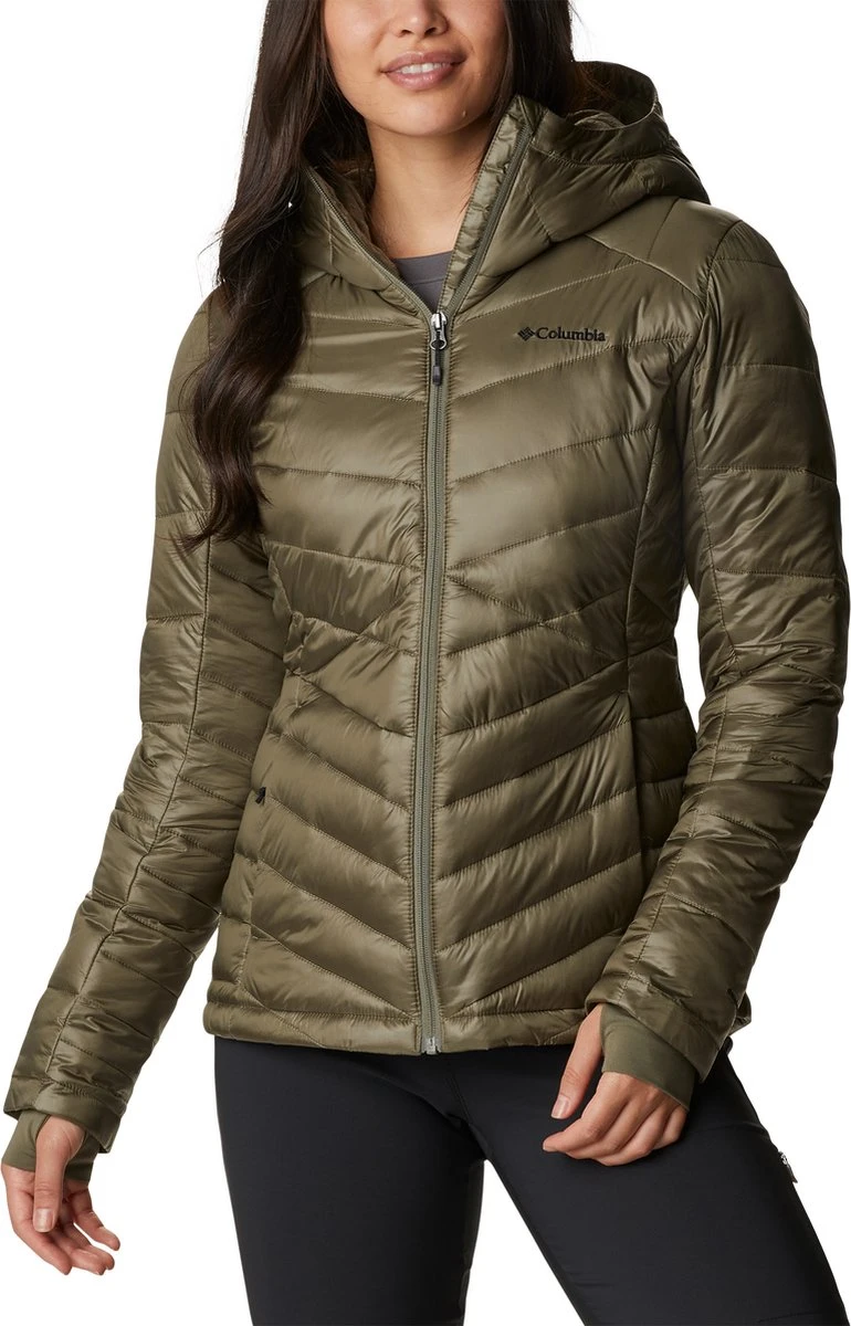 Columbia Joy Peak - Gewatteerde Puffer Jas Dames - Jassen Dames Winter - Outdoorjas Met Capuchon - Stone Green - Maat L 1 Columbia Joy Peak - Gewatteerde Puffer Jas Dames - Jassen Dames Winter - Outdoorjas Met Capuchon - Stone Green - Maat L
