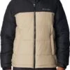 Columbia Pike Lake - Winterjas - Gewatteerde Puffer Jas Heren - Outdoorjas - Waterdicht - Thermo - Zwart/Zand - Maat L