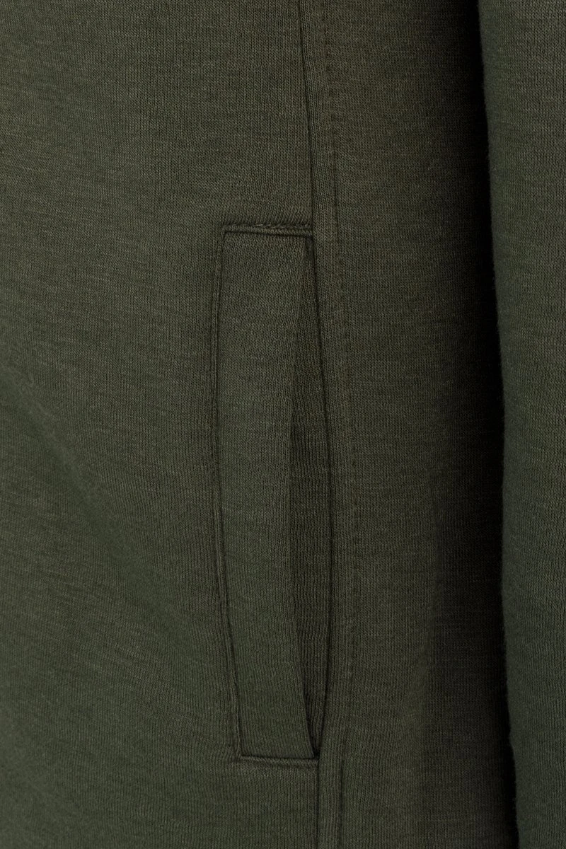 BJØRNSON Sigrid Sweatvest Dames - Teddy Gevoerd - Hoodie - Maat 38 - Olijfgroen 8 BJØRNSON Sigrid Sweatvest Dames - Teddy Gevoerd - Hoodie - Maat 38 - Olijfgroen - Afbeelding 8