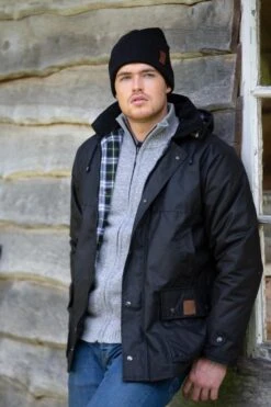 MGO Leisure Wear Bradford Wax Parka Outdoorjas Heren - Maat L -Fjallraven Winkel 800x1200 6