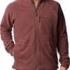 Columbia Fast Trek II Vest Heren Met Rits - Fleece Vest Heren - Outdoorvest - Light Raisin - Maat M