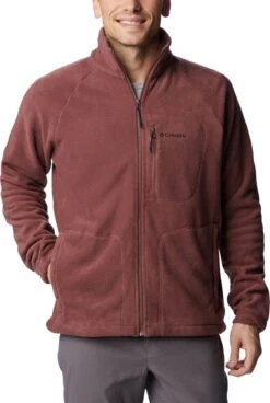 Columbia Fast Trek II Vest Heren Met Rits - Fleece Vest Heren - Outdoorvest - Light Raisin - Maat M