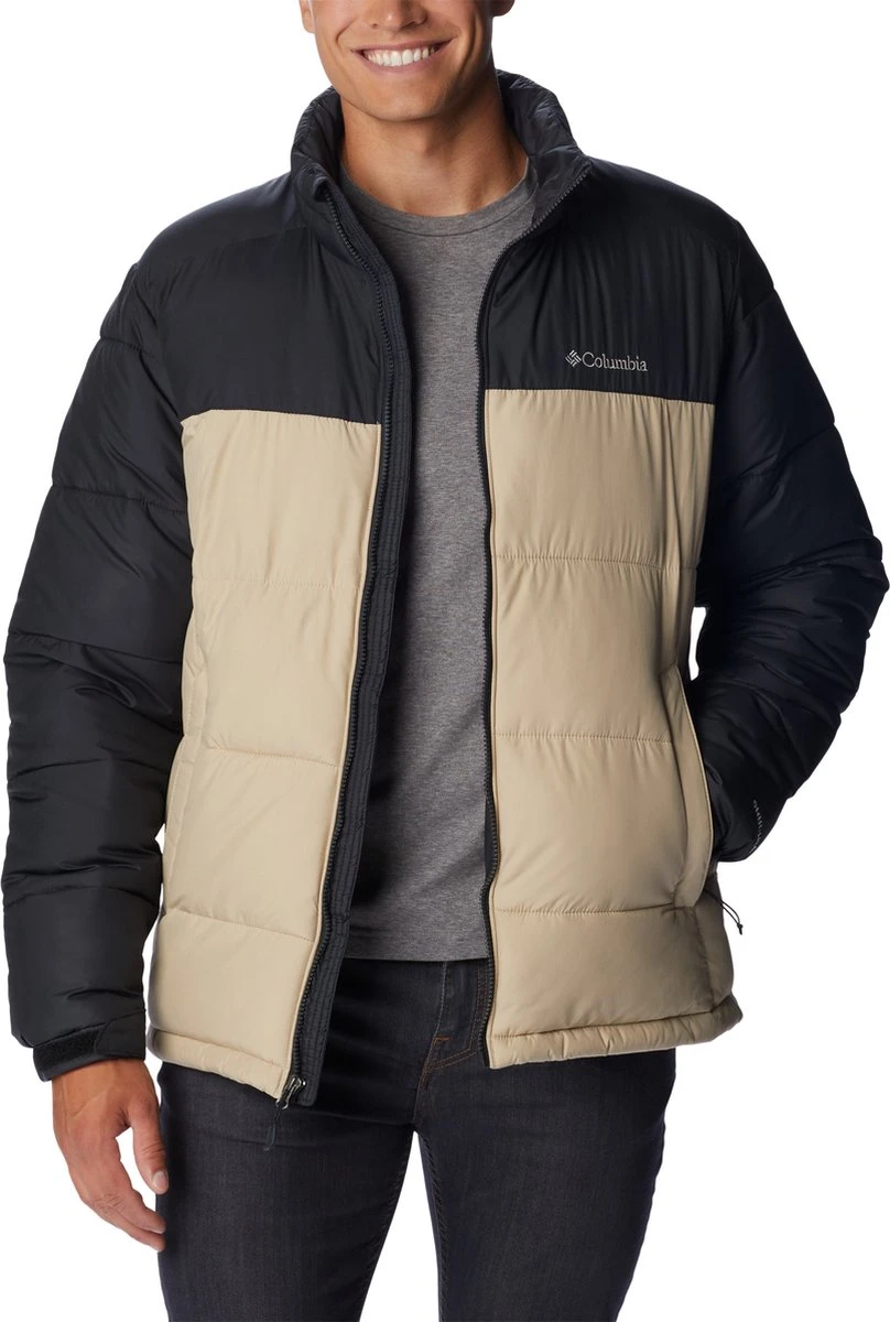 Columbia Pike Lake - Winterjas - Gewatteerde Puffer Jas Heren - Outdoorjas - Waterdicht - Thermo - Zwart/Zand - Maat L 2 Columbia Pike Lake - Winterjas - Gewatteerde Puffer Jas Heren - Outdoorjas - Waterdicht - Thermo - Zwart/Zand - Maat L - Afbeelding 2