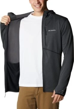 Columbia Park View Fleece Hoodie - Fleece Vest Heren - Black Heather - Maat L -Fjallraven Winkel 814x1200 3