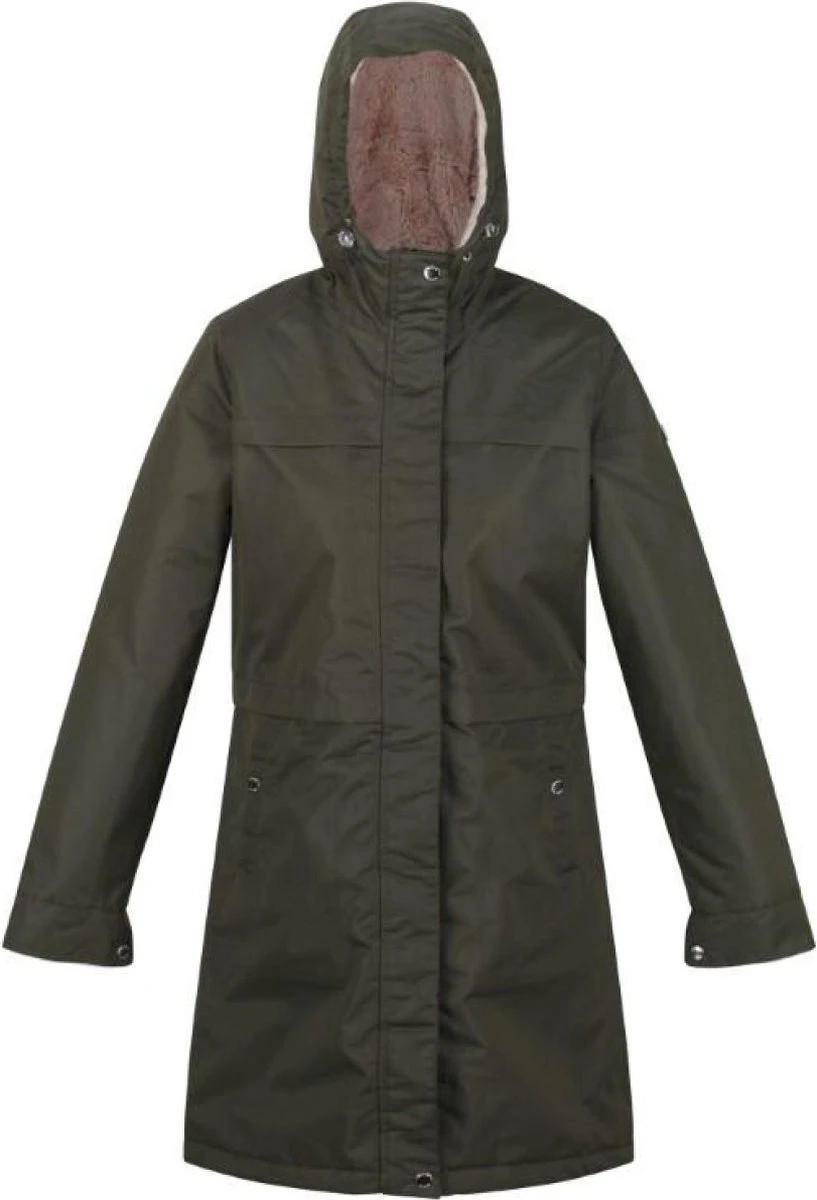 De Regatta Remina Jas - Jas Met Lang Model - Dames - Waterdicht - Ademend - Donkergroen 2 De Regatta Remina Jas - Jas Met Lang Model - Dames - Waterdicht - Ademend - Donkergroen - Afbeelding 2