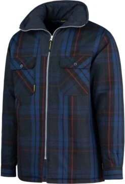 STØRVIK Vancouver Houthakkers Fleece Jas - Thermo Vest - Thermoblouse - Fleece Kraag - Winddicht Gevoerd - Maat XL - Donkerblauw -Fjallraven Winkel 818x1200