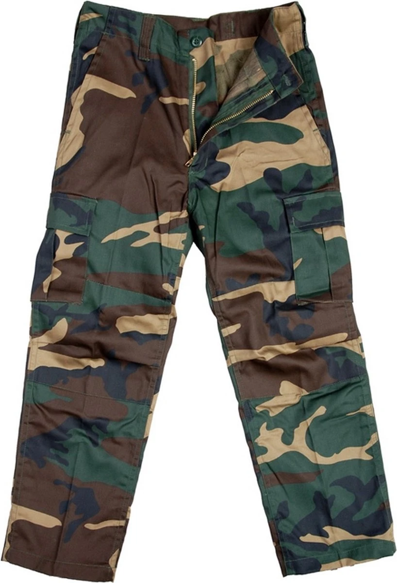 Fostex Kinder Broek BDU - Woodland - Maat M 4 Fostex Kinder Broek BDU - Woodland - Maat M - Afbeelding 4