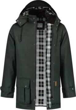 MGO Leisure William Wax Parka Outdoorjas Heren - Maat XXL