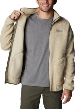 Columbia Rugged Ridge II Vest Heren Met Rits - Sherpa Fleece Vest Heren - Outdoorvest - Crème - Maat M -Fjallraven Winkel 828x1200 2