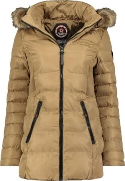 Canadian Peak - Dames Jas Winter Anieseak Taupé - Model 2023 -Maat M