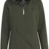 BJØRNSON Sigrid Sweatvest Dames - Teddy Gevoerd - Hoodie - Maat 38 - Olijfgroen