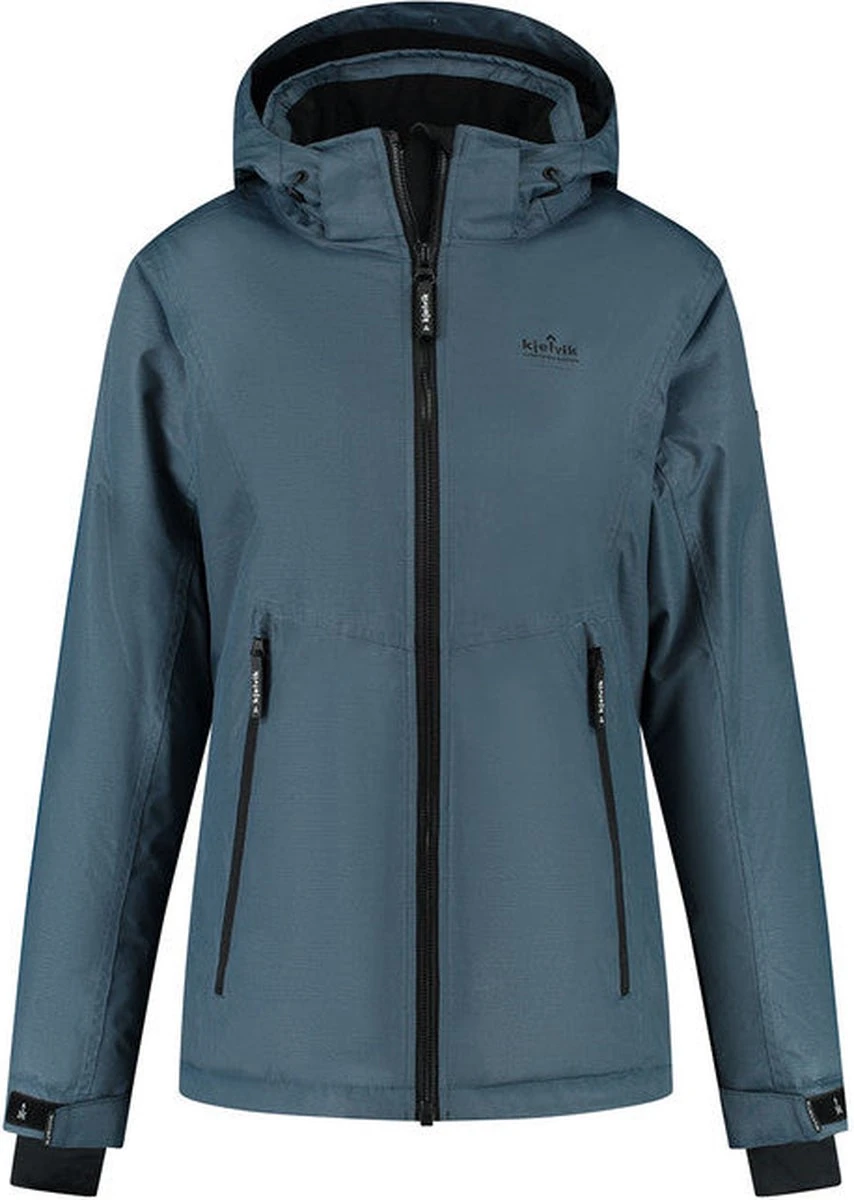 Kjelvik Dames Winterjas - Functionele Winterjas - Tyra - Blauw - Maat 42 1 Kjelvik Dames Winterjas - Functionele Winterjas - Tyra - Blauw - Maat 42