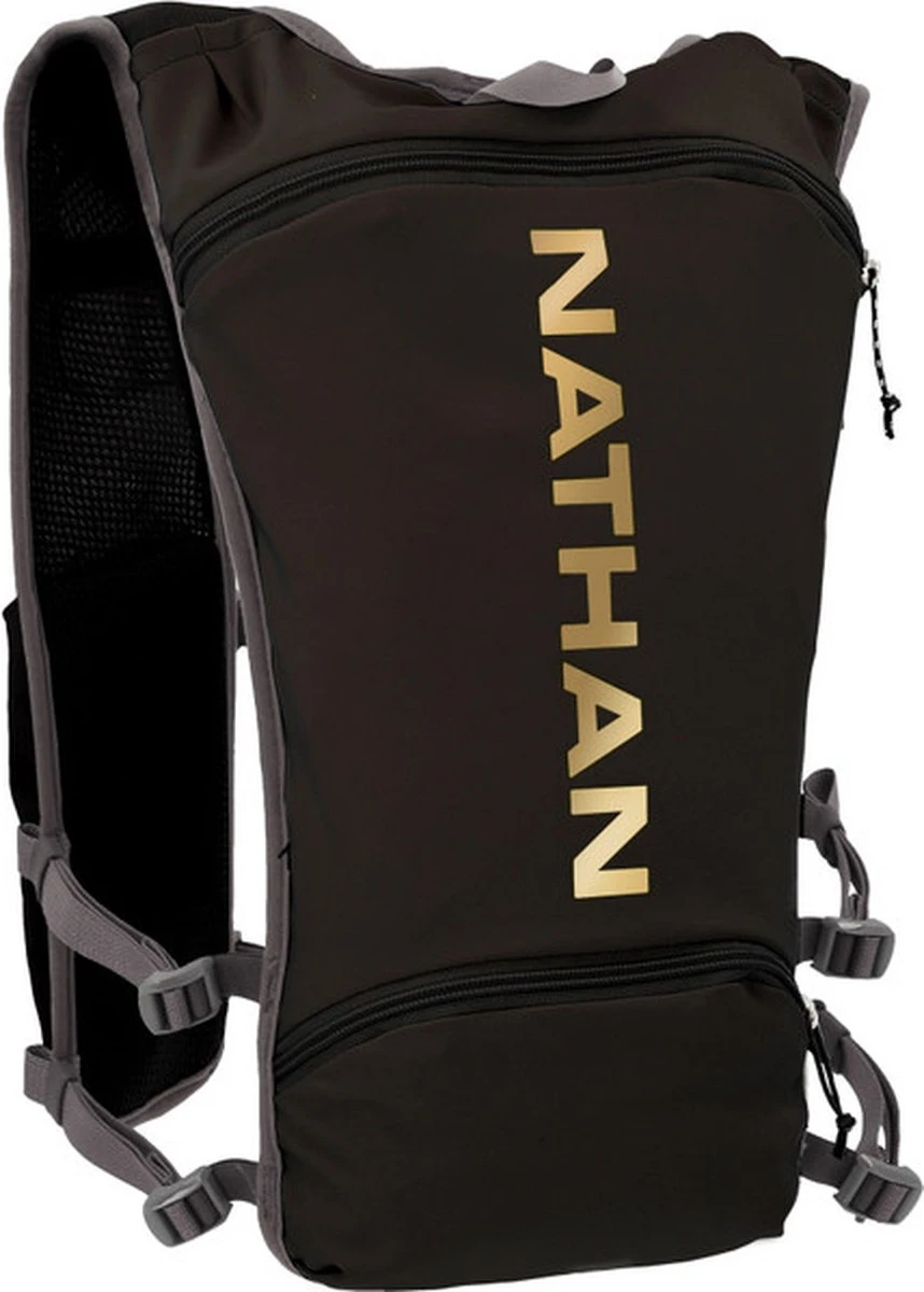 Nathan QuickStart 2.0 4L - Drinkzak - Zwart/goud 2 Nathan QuickStart 2.0 4L - Drinkzak - Zwart/goud - Afbeelding 2