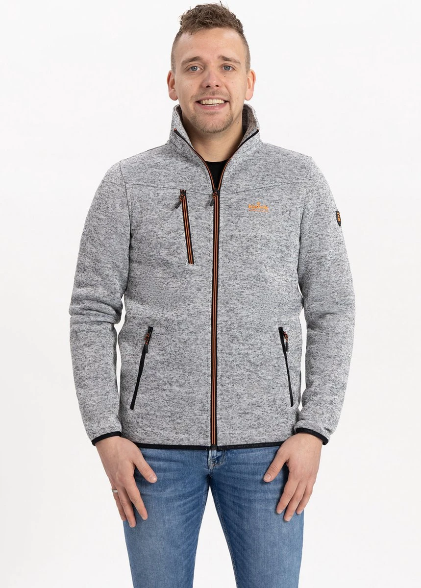 Kjelvik Heren Vest - Vest Zomer Heren - Daan - Grijs Gemeleerd - Knitted - Maat XXL 2 Kjelvik Heren Vest - Vest Zomer Heren - Daan - Grijs Gemeleerd - Knitted - Maat XXL - Afbeelding 2