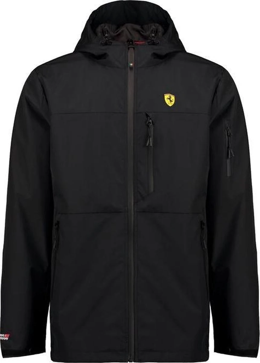 Ferrari - Heren Outdoorjas Rain Jacket - Zwart - Maat M 5 Ferrari - Heren Outdoorjas Rain Jacket - Zwart - Maat M - Afbeelding 5