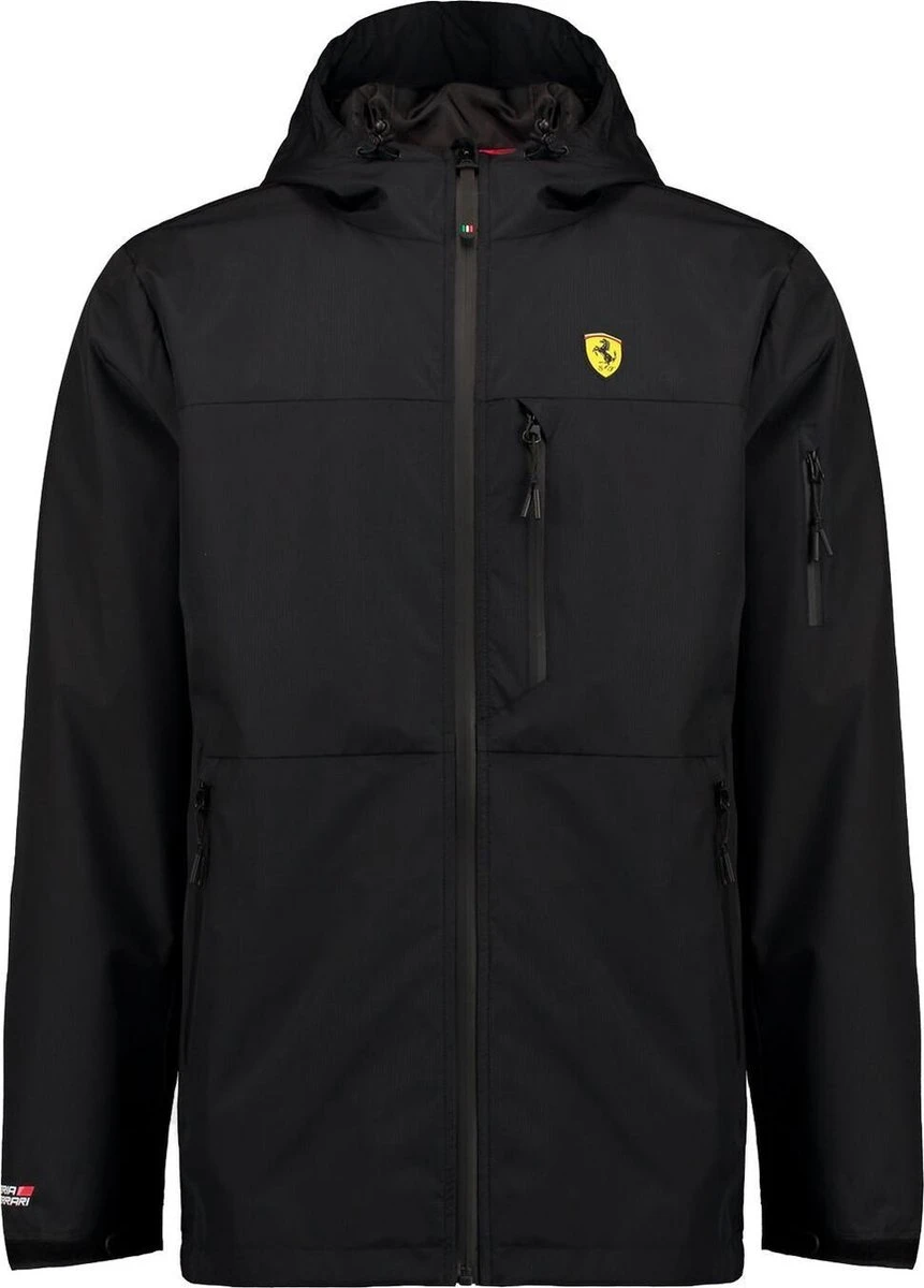 Ferrari - Heren Outdoorjas Rain Jacket - Zwart - Maat M 1 Ferrari - Heren Outdoorjas Rain Jacket - Zwart - Maat M