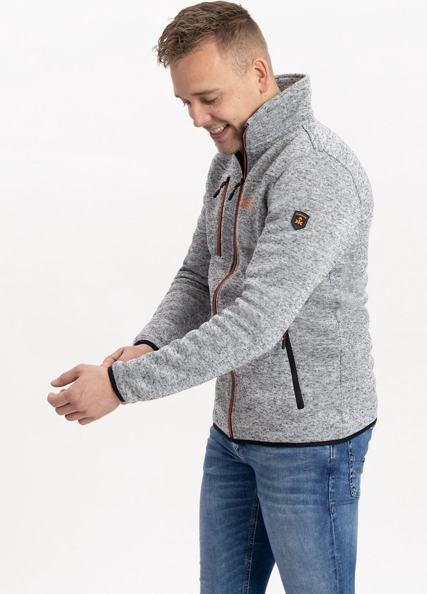 Kjelvik Heren Vest - Vest Zomer Heren - Daan - Grijs Gemeleerd - Knitted - Maat XXL 4 Kjelvik Heren Vest - Vest Zomer Heren - Daan - Grijs Gemeleerd - Knitted - Maat XXL - Afbeelding 4