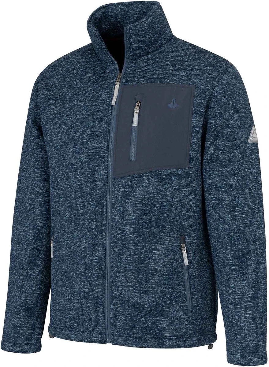 BJØRNSON Ruben Gebreid Vest 4 Seizoenen Heren - Teddy - Maat 2XL - Donkerblauw 2 BJØRNSON Ruben Gebreid Vest 4 Seizoenen Heren - Teddy - Maat 2XL - Donkerblauw - Afbeelding 2