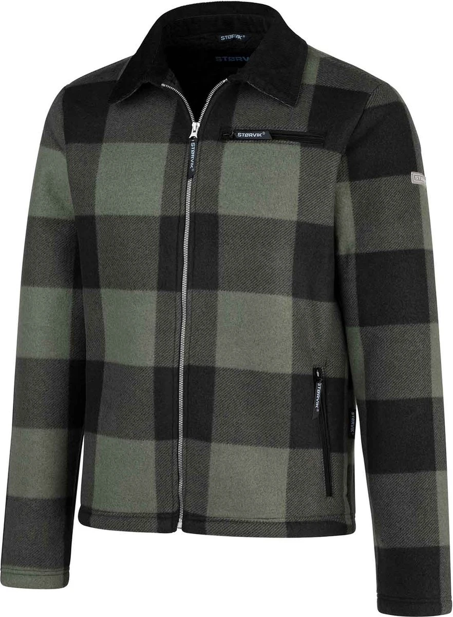 STØRVIK London Houthakkers Fleece Jas Lumberjack Teddy Vest - Maat 2XL - Groen 3 STØRVIK London Houthakkers Fleece Jas Lumberjack Teddy Vest - Maat 2XL - Groen - Afbeelding 3