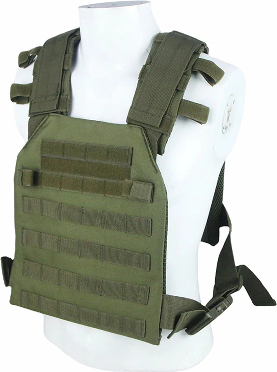 LiberTac Plate Carrier Groen - Tactical Vest - MOLLE - Voor Ballistische En Kogelwerende Platen. 2 LiberTac Plate Carrier Groen - Tactical Vest - MOLLE - Voor Ballistische En Kogelwerende Platen. - Afbeelding 2