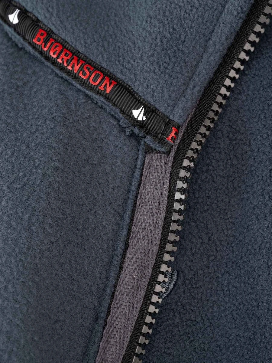 BJØRNSON Maks Fleece Vest 4 Seizoenen Heren - Rits - Maat L - Antraciet Grijs 7 BJØRNSON Maks Fleece Vest 4 Seizoenen Heren - Rits - Maat L - Antraciet Grijs - Afbeelding 7