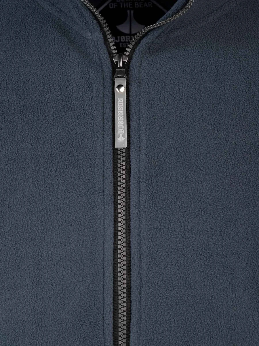 BJØRNSON Maks Fleece Vest 4 Seizoenen Heren - Rits - Maat L - Antraciet Grijs 8 BJØRNSON Maks Fleece Vest 4 Seizoenen Heren - Rits - Maat L - Antraciet Grijs - Afbeelding 8