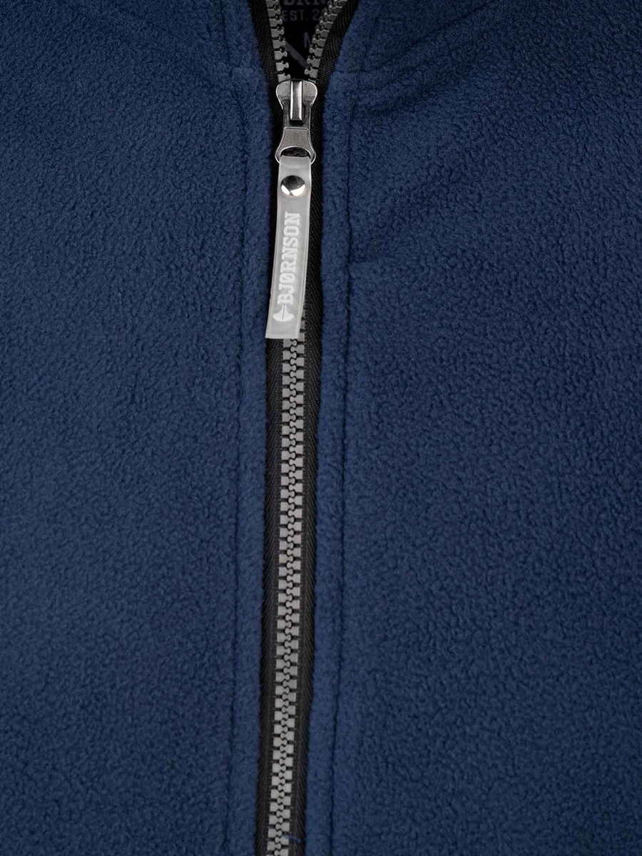 BJØRNSON Maks Fleece Vest 4 Seizoenen Heren - Rits - Maat XL - Donkerblauw 6 BJØRNSON Maks Fleece Vest 4 Seizoenen Heren - Rits - Maat XL - Donkerblauw - Afbeelding 6