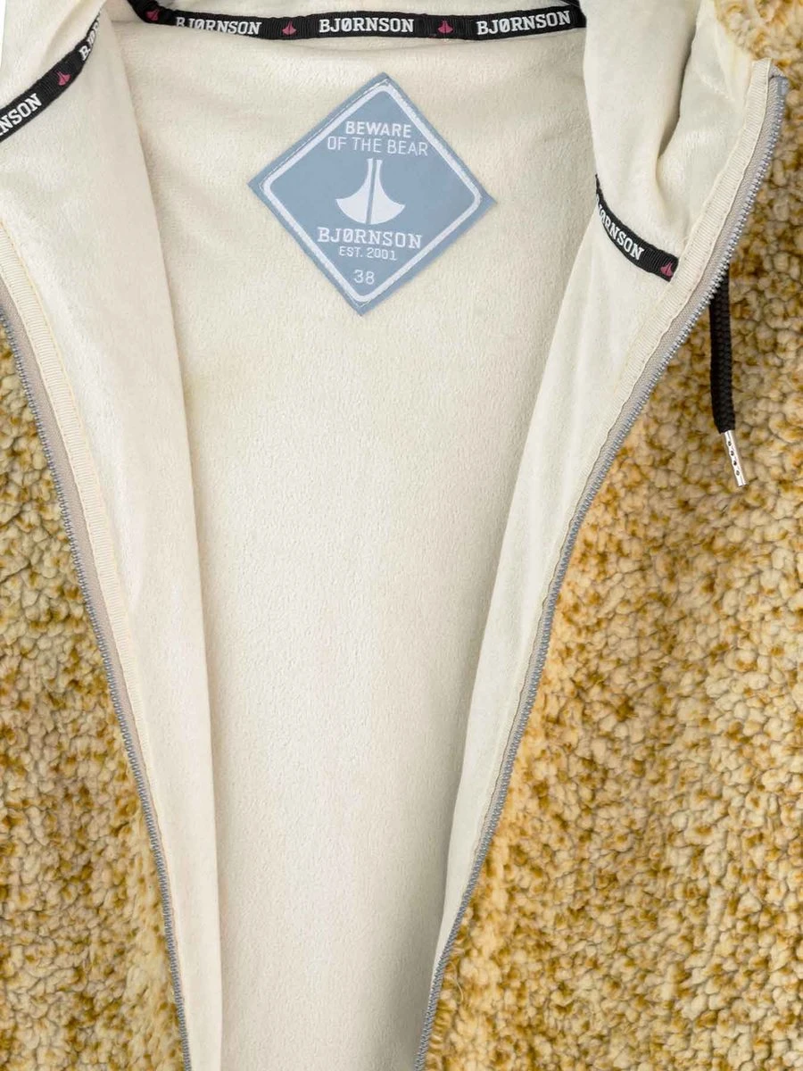 BJØRNSON Xandra Sherpa Fleece Vest Dames 4 Seizoenen Zacht - Maat 42 - Tapenade 8 BJØRNSON Xandra Sherpa Fleece Vest Dames 4 Seizoenen Zacht - Maat 42 - Tapenade - Afbeelding 8