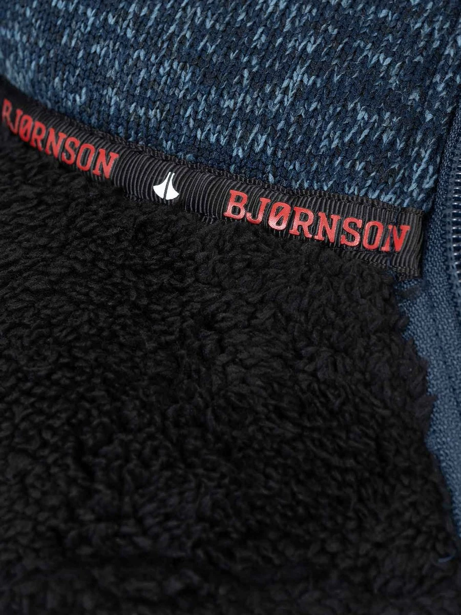 BJØRNSON Ruben Gebreid Vest 4 Seizoenen Heren - Teddy - Maat 2XL - Donkerblauw 4 BJØRNSON Ruben Gebreid Vest 4 Seizoenen Heren - Teddy - Maat 2XL - Donkerblauw - Afbeelding 4