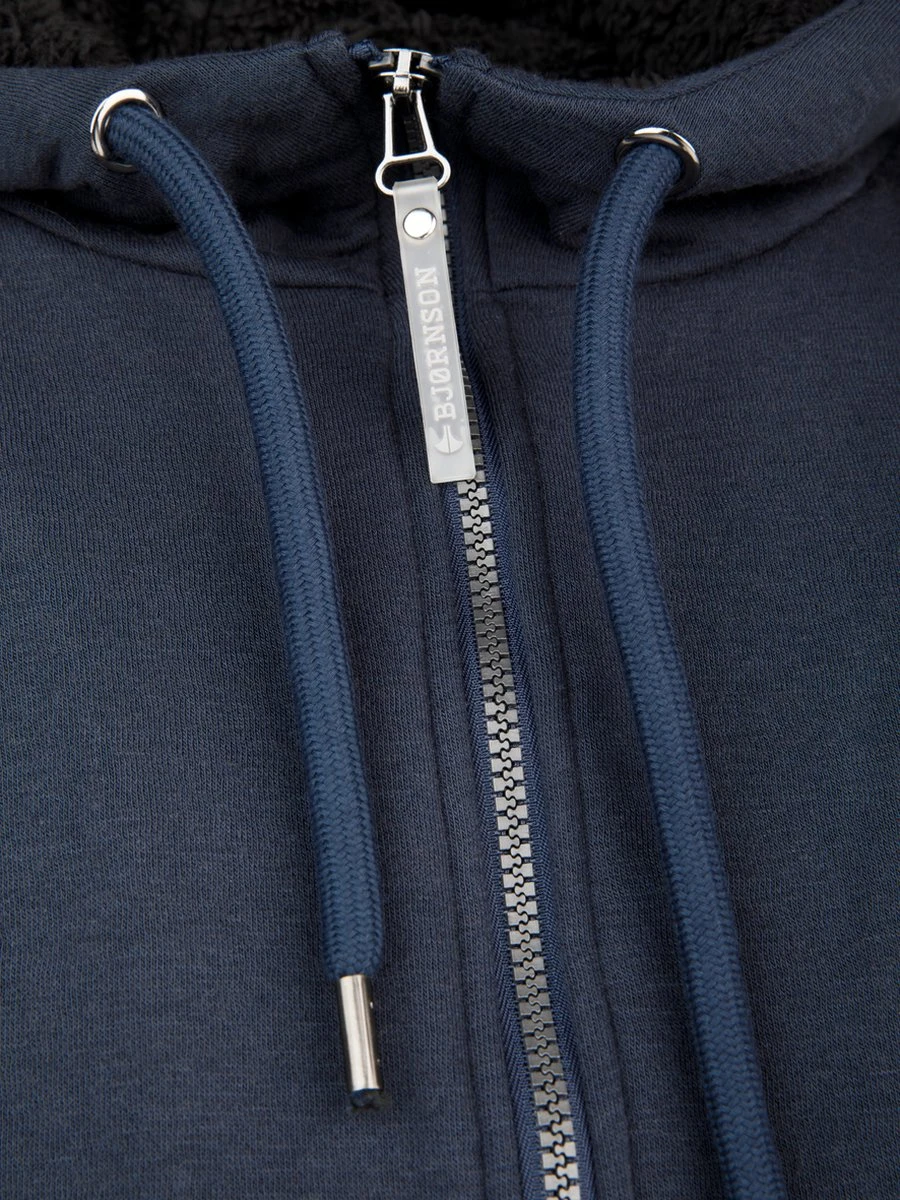 BJØRNSON Kenny Sweatvest Heren - Teddy Gevoerd - Hoodie - Maat XL - Donkerblauw 6 BJØRNSON Kenny Sweatvest Heren - Teddy Gevoerd - Hoodie - Maat XL - Donkerblauw - Afbeelding 6