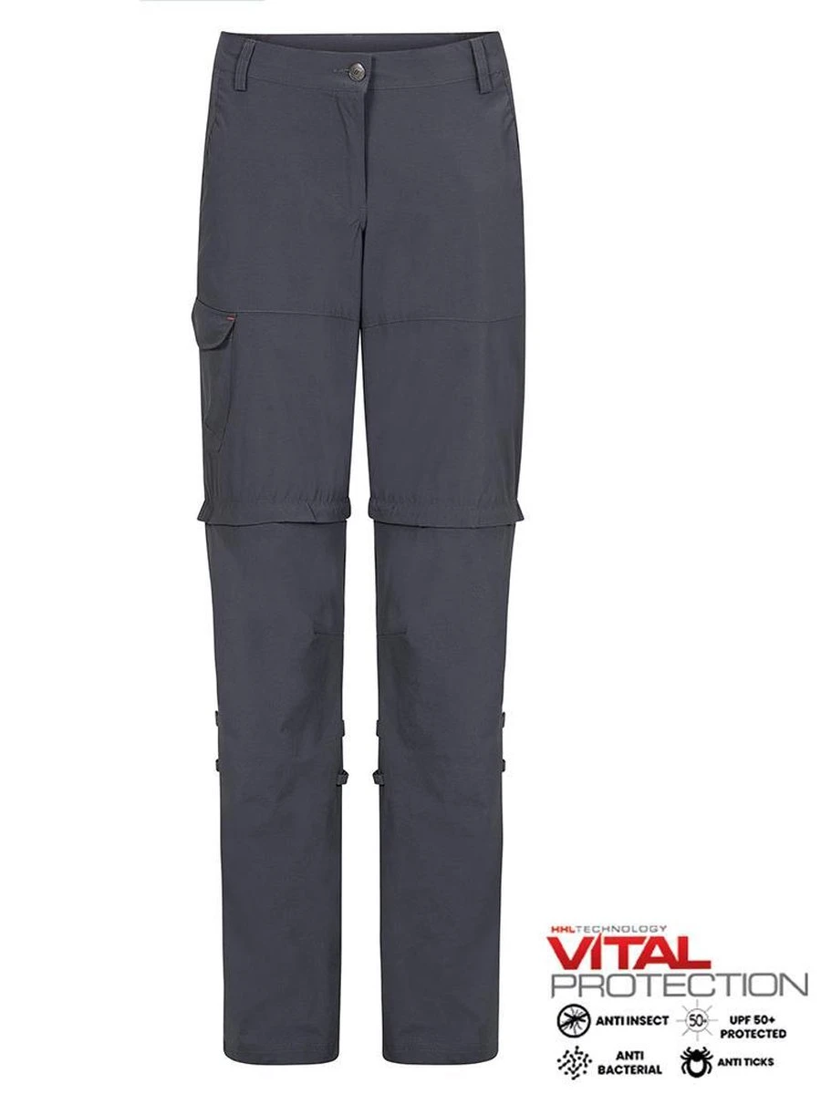 Life-Line June 2 Afritsbroek - Dames Outdoor Broek - Grijs - Anti-Insect Werking 4 Life-Line June 2 Afritsbroek - Dames Outdoor Broek - Grijs - Anti-Insect Werking - Afbeelding 4
